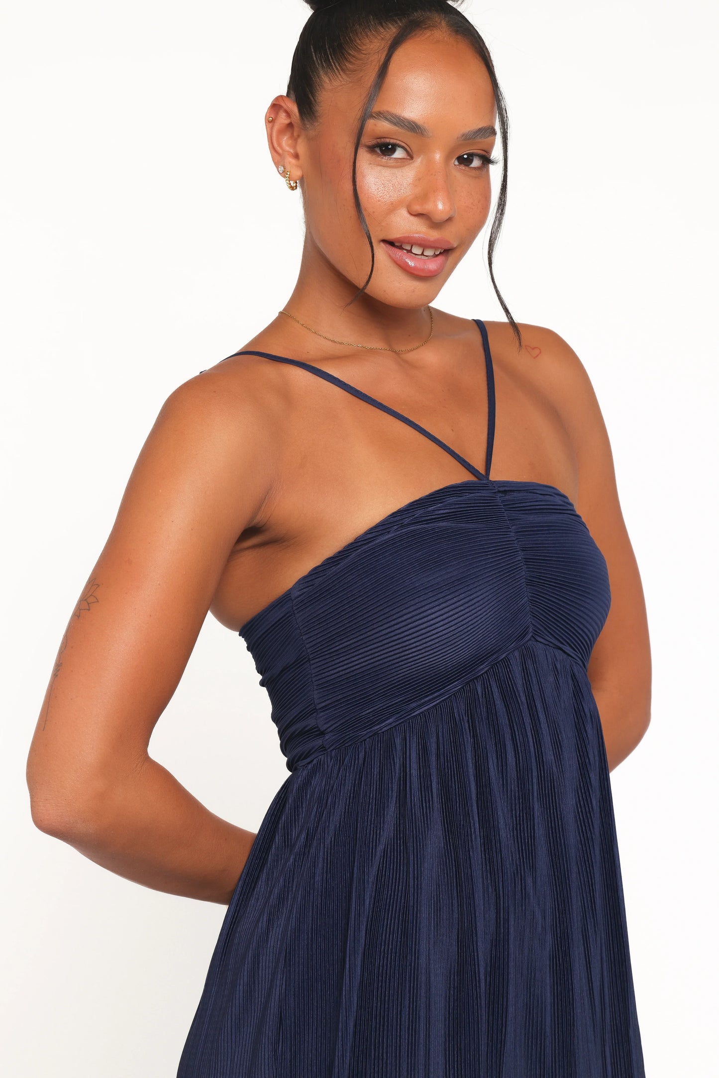 Polly Halterneck Maxi Dress Navy