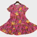 Vintage Daisy Floral Mini Dress