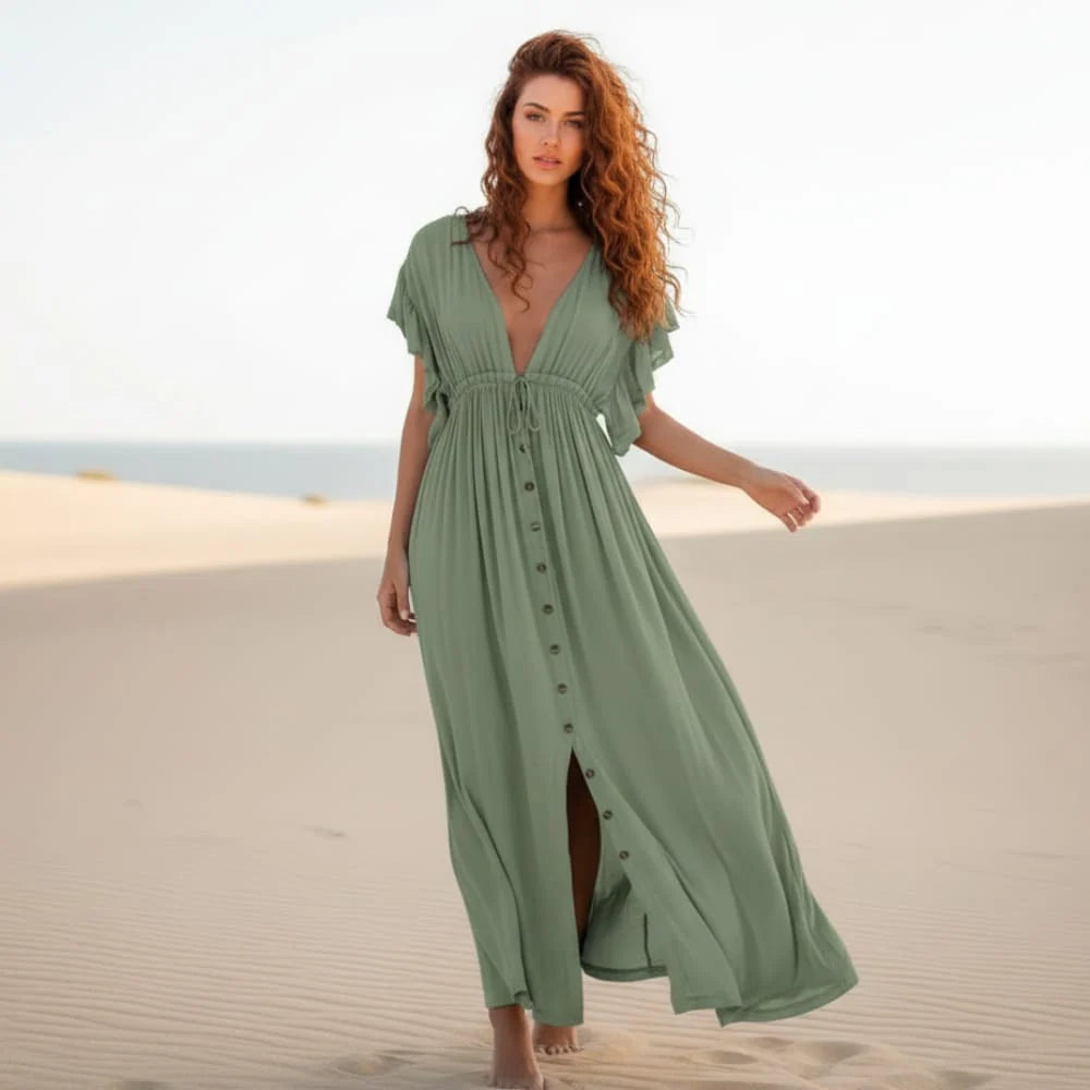 Boho Casual Summer Beach Cover Up Dress