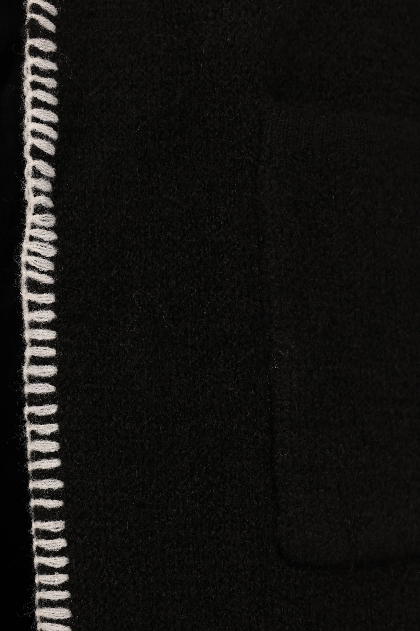 Oaklynn Contrast Stitch Coatigan Black