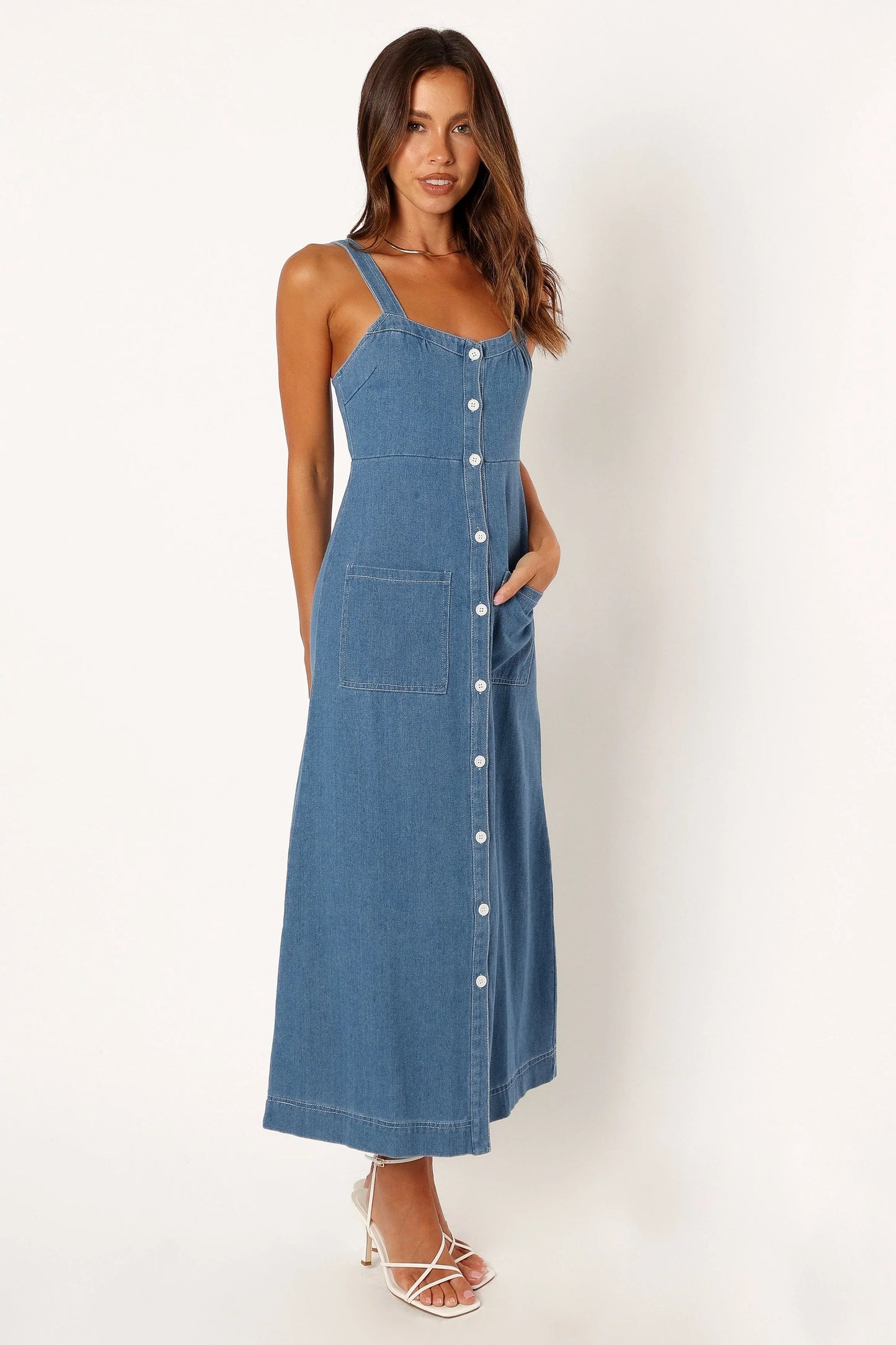 Bettie Midi Dress Denim