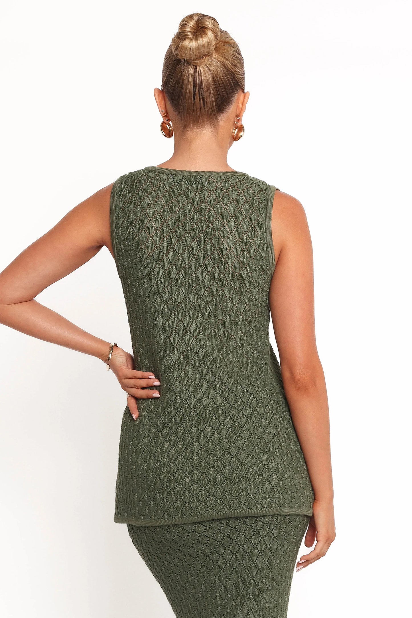 Asplie Knit Top Olive