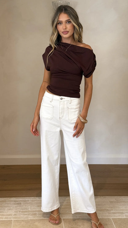 Macadrian Jeans White Denim