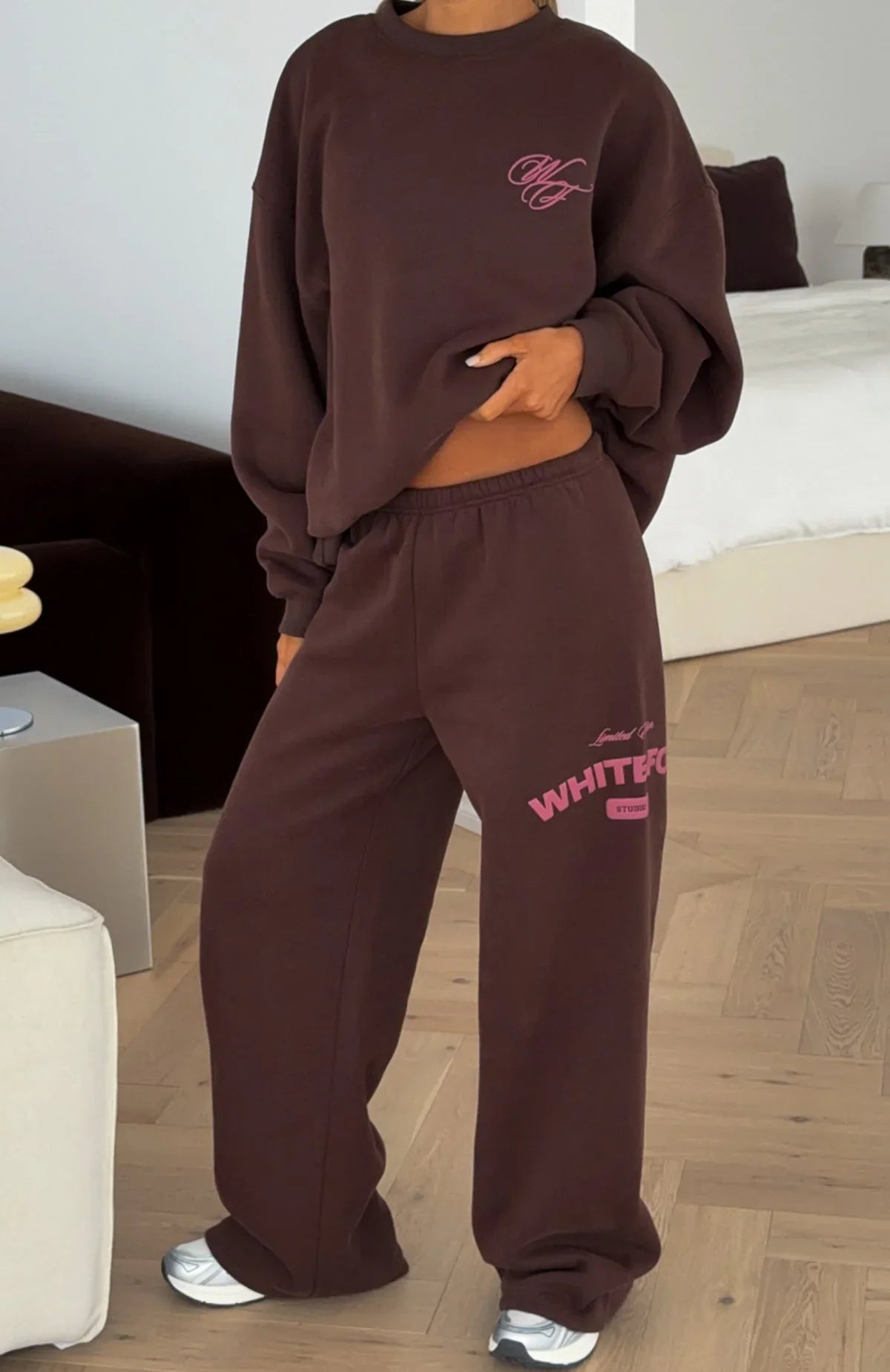 Studio 17 Raven Oversized Drop Shoulder Sweater Chocolate