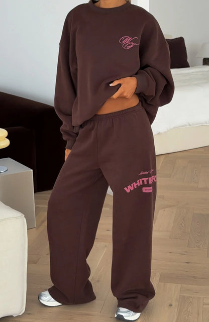 Studio 17 Raven Oversized Drop Shoulder Sweater Chocolate