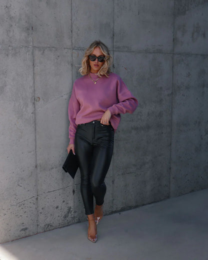 Woah Pocketed Cotton Blend Mock Neck Sweatshirt