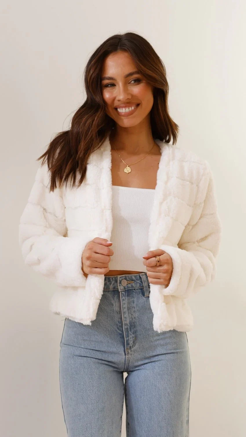 Tully Crop Jacket White