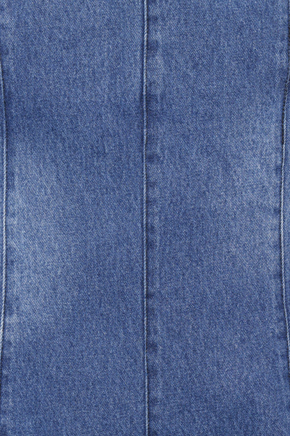 Paityn Denim Romper Dark Wash