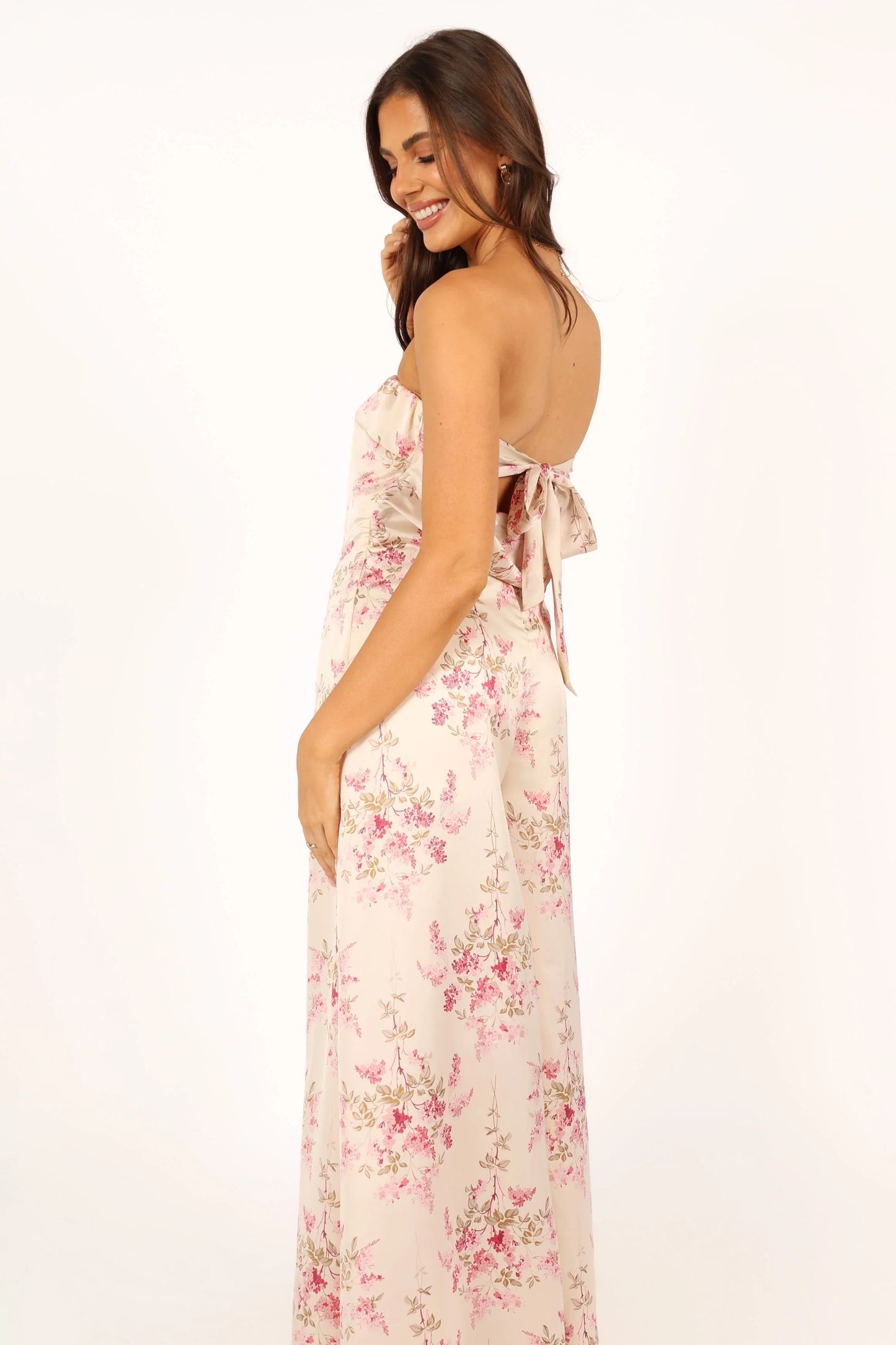 Giselle Strapless Jumpsuit Off White