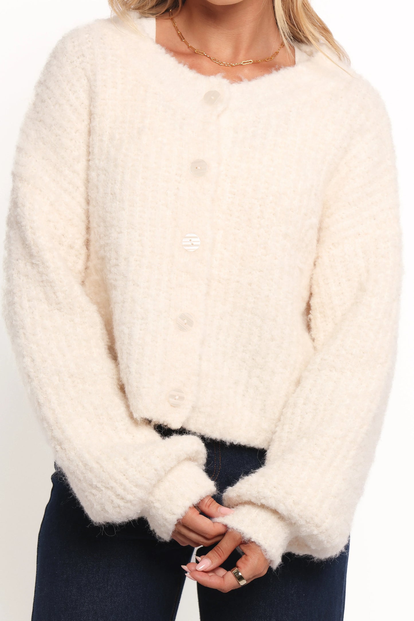 Albertine Cardigan White