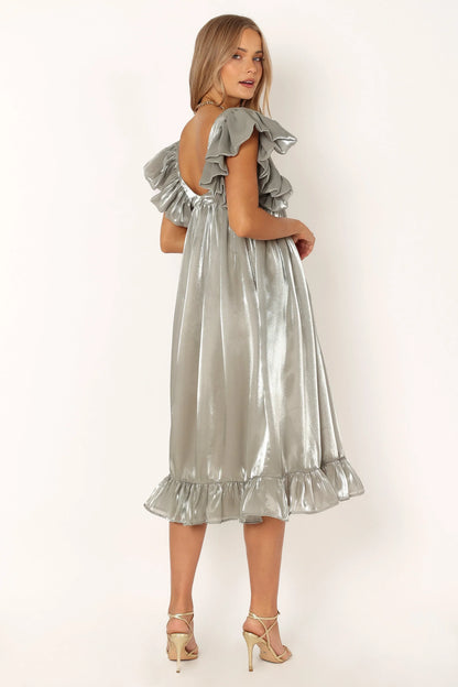 Oro Midi Dress Olive