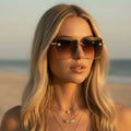 Rimless Square Sunglasses