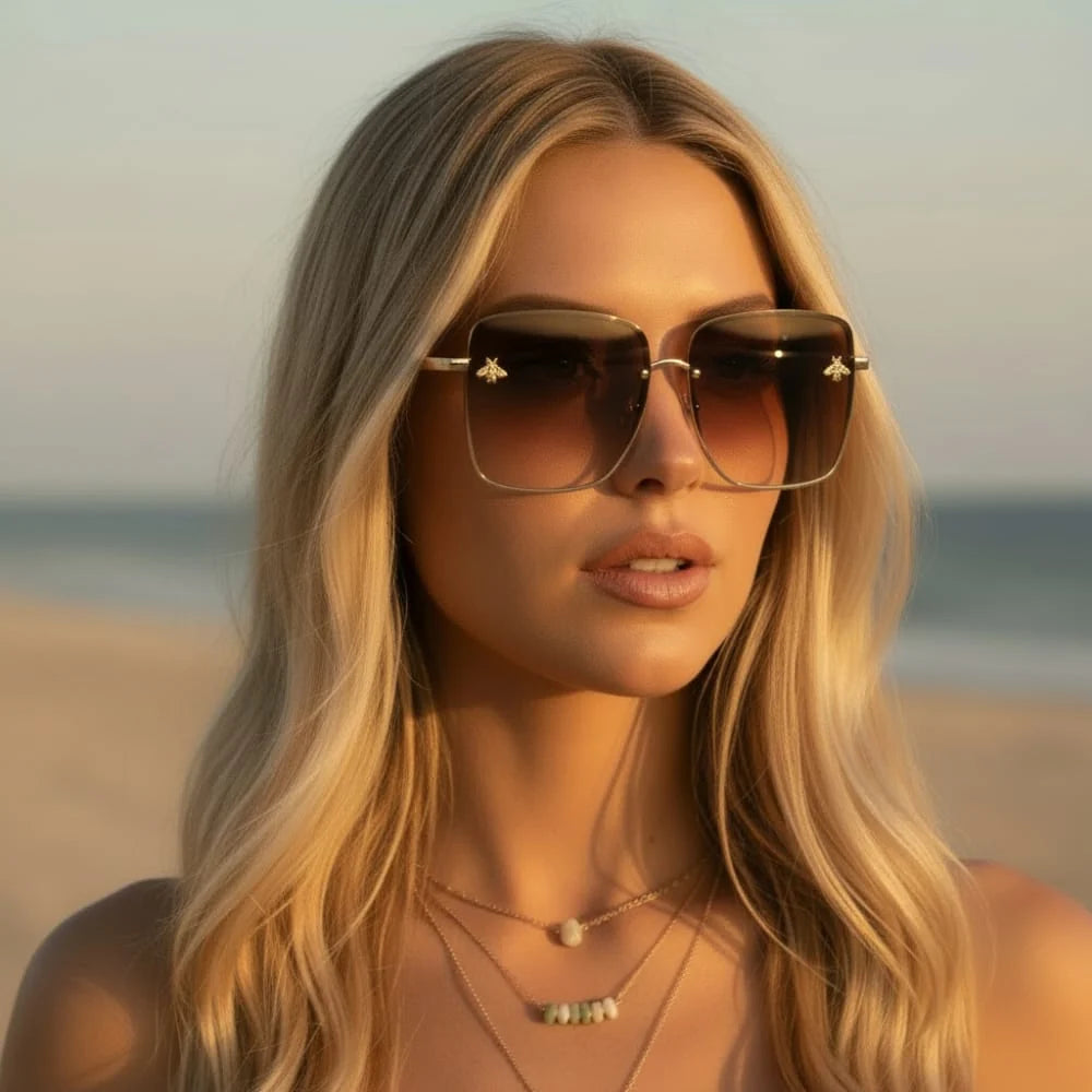 Rimless Square Sunglasses