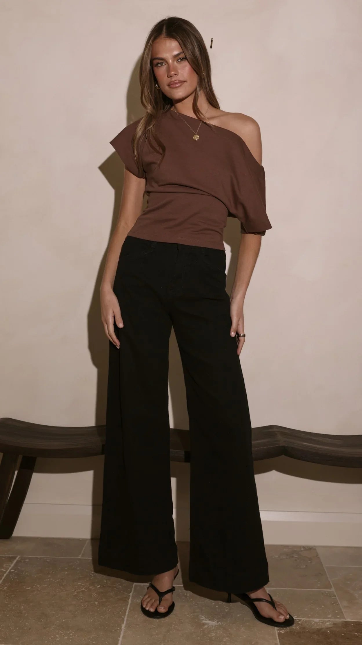 Zandra Wide Leg Jeans Black