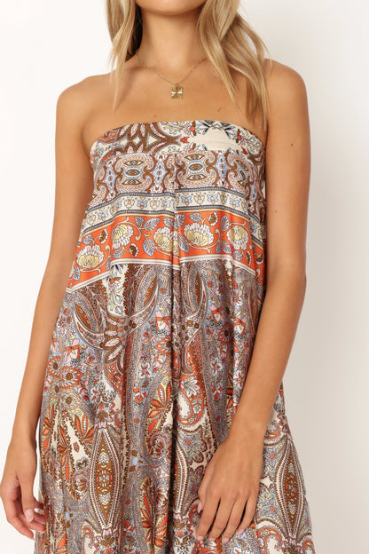Sarah Strapless Jumpsuit Multi
