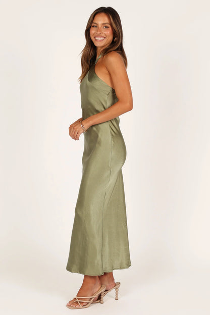 Grasie Midi Dress Olive
