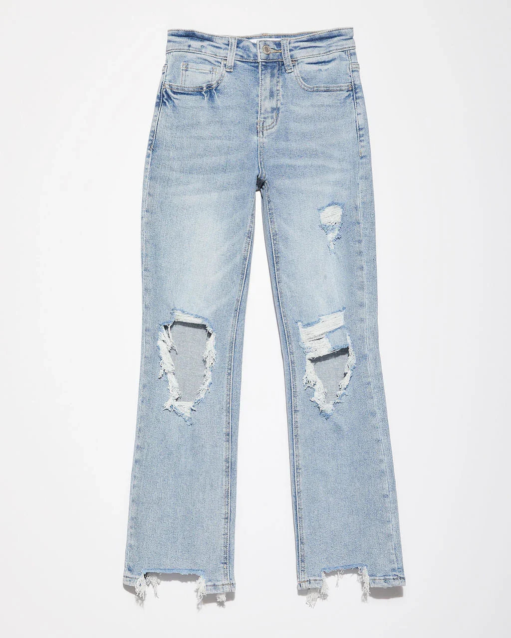 Jolee High Rise Distressed Cropped Jeans
