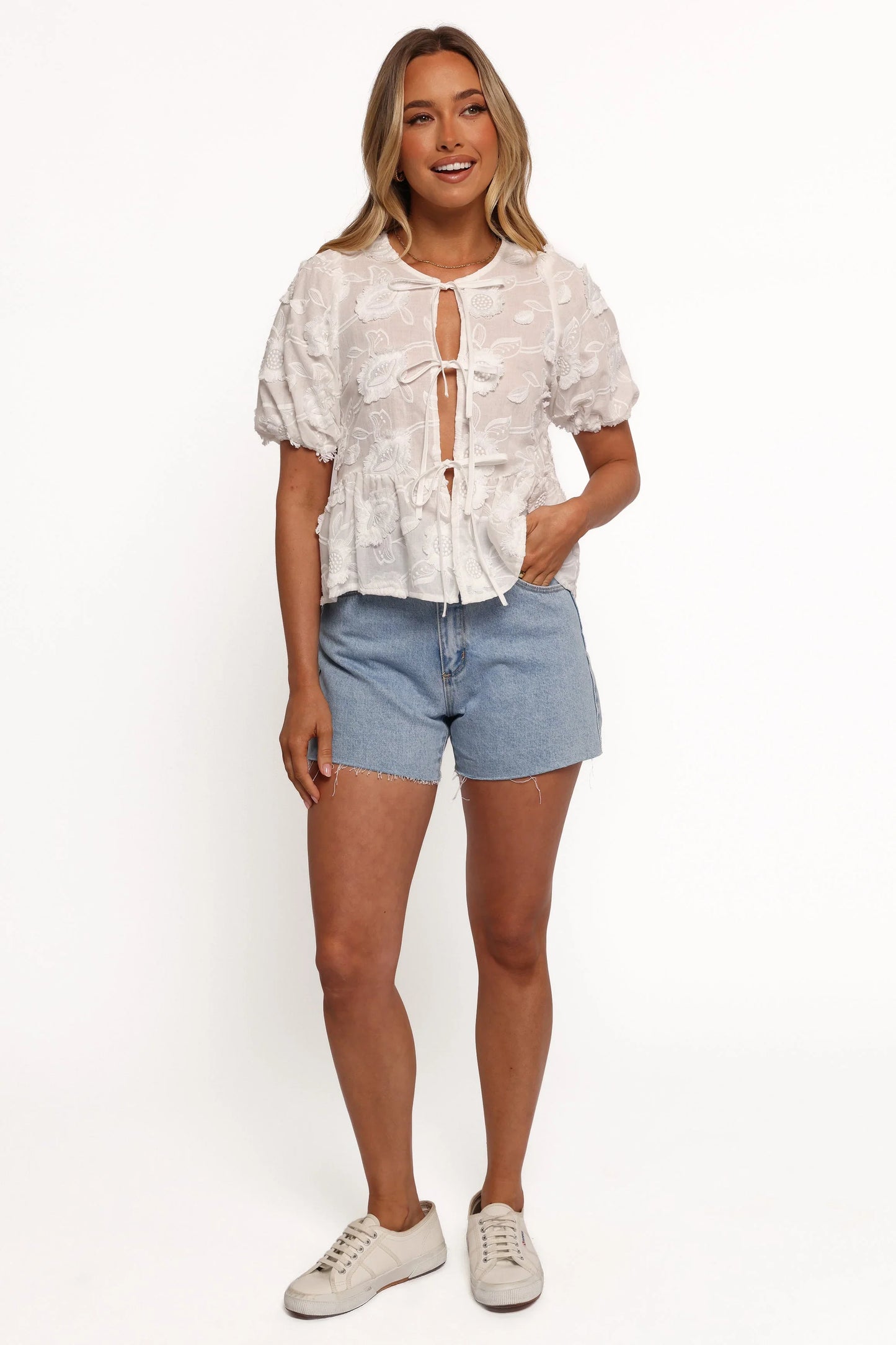 Doris Top White