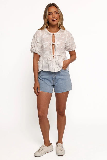 Doris Top White