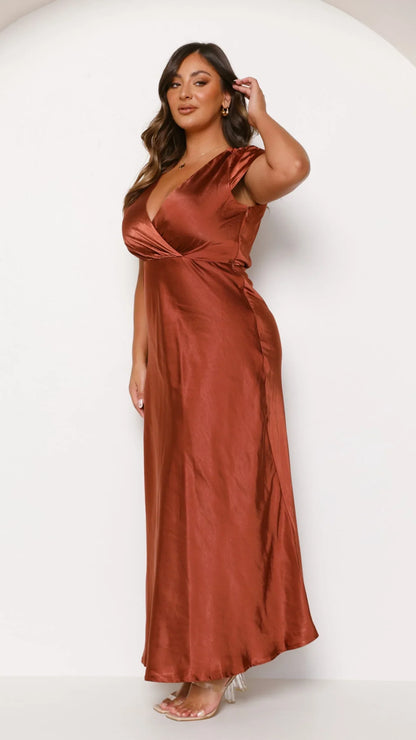 Selma Maxi Dress Rust