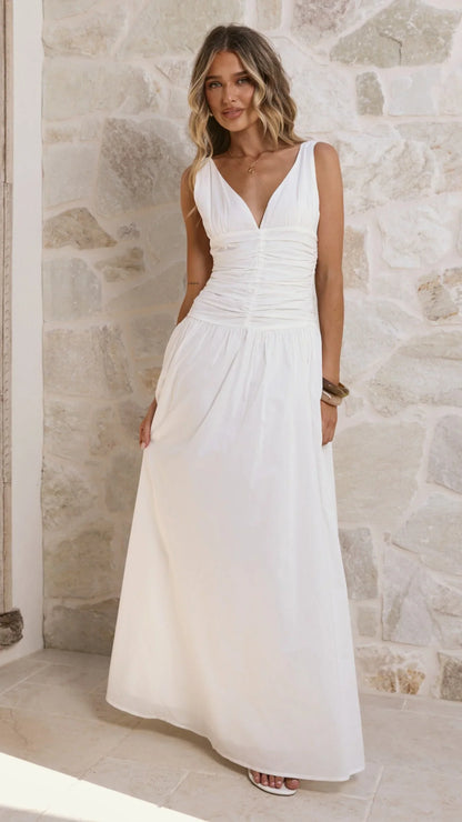 Sanya Maxi Dress White