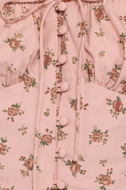 Charlene Top Pink Floral