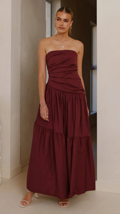 Lola Maxi Dress Burgundy