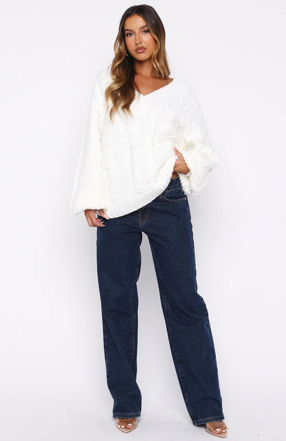 Showfern Knit Sweater Off White