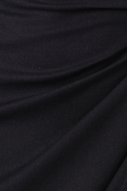 Misty Wrap Midi Dress Navy