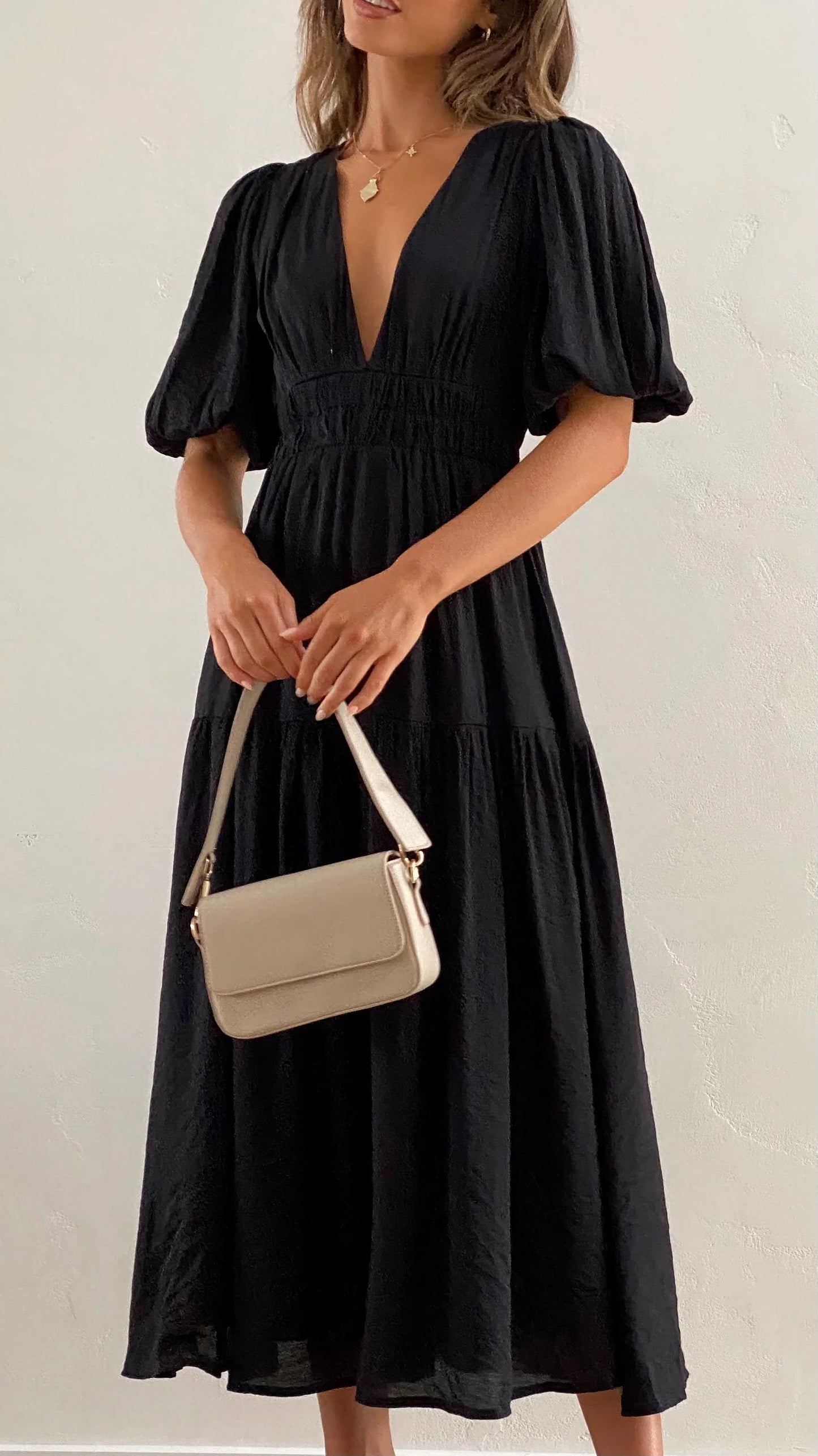 Erin Midi Dress Black