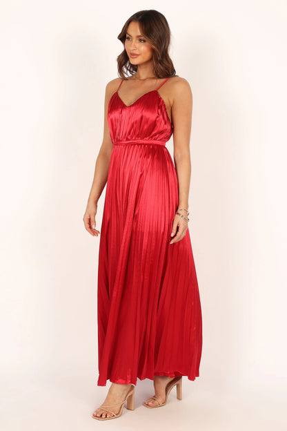 Eden Wide Leg Jumpsuit Red