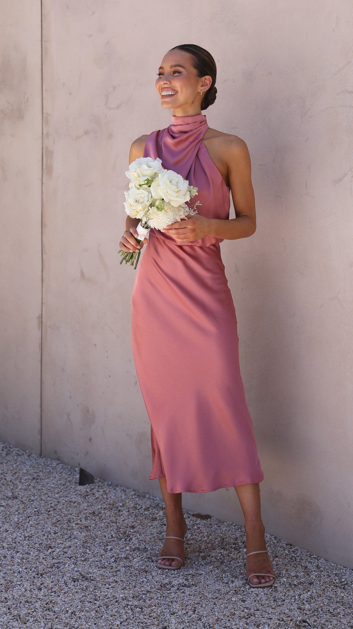 Esther Maxi Dress Baked Rose