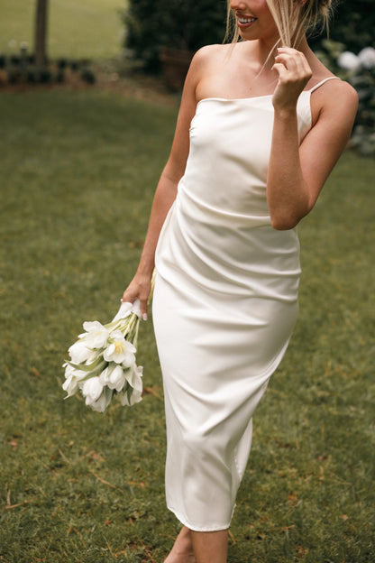 Luella Dress Pearl White