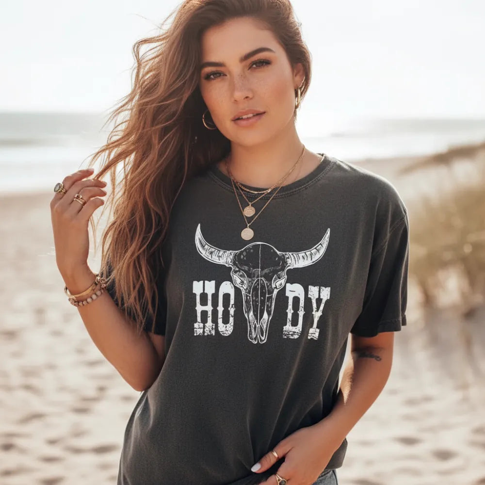 Boho Western Cowgirl Graphic Tee
