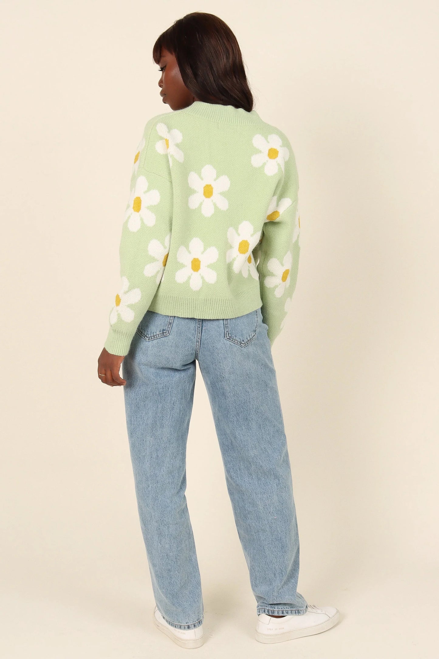Daisy Cardigan Green