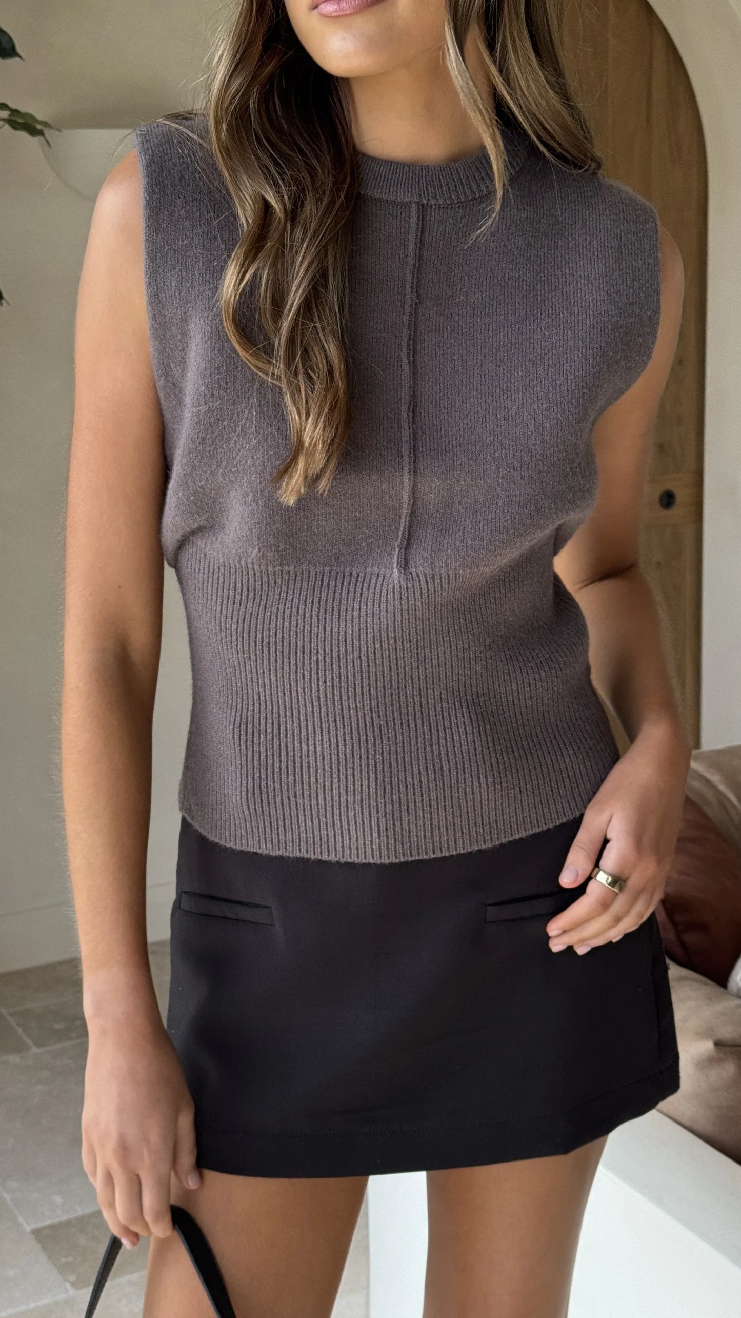 Dakari Knit Top Grey