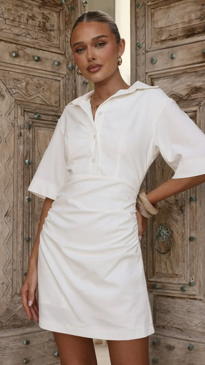 Sydney Mini Dress White