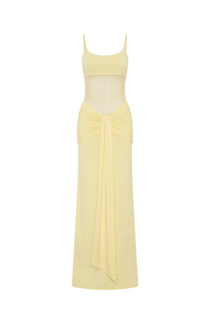 Confetti Skies Maxi Dress Lemon