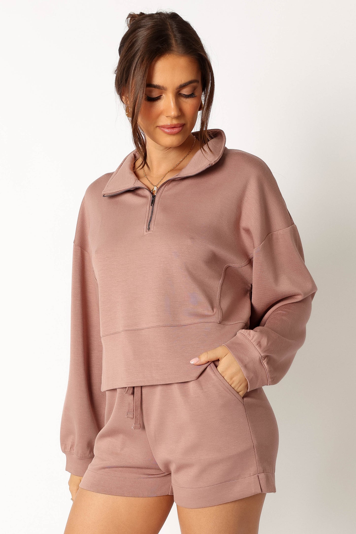 Paula Oversized Sweat Set Mocha