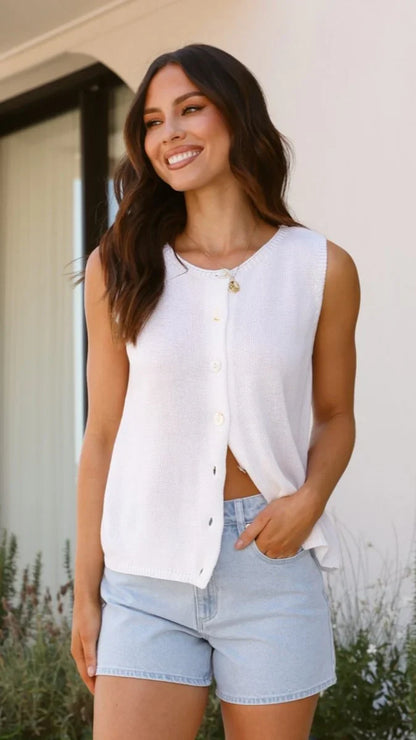 Cloe Top White