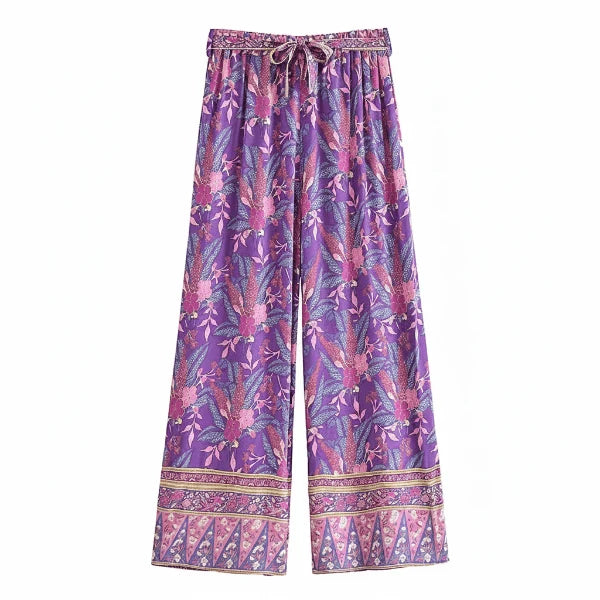 Wild Orchid Boho Wide Leg Pants