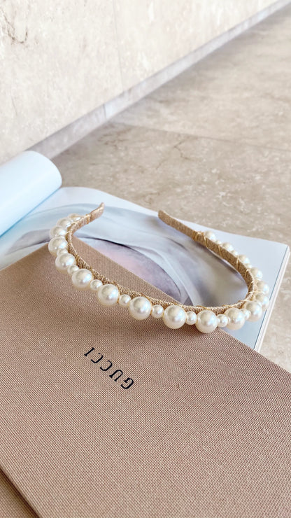Pearla Headpiece Pearl Gold