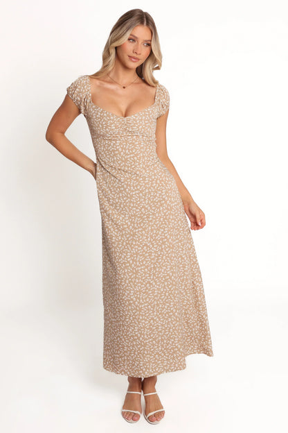 Leire Maxi Dress Beige