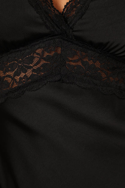 Brennan Maxi Slip Dress Black