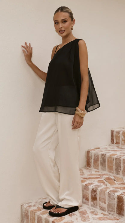Hazel Top Black