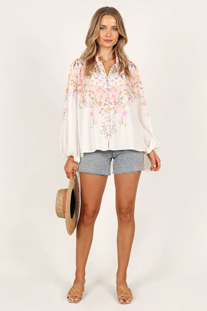 Tiarna Shirt White Floral