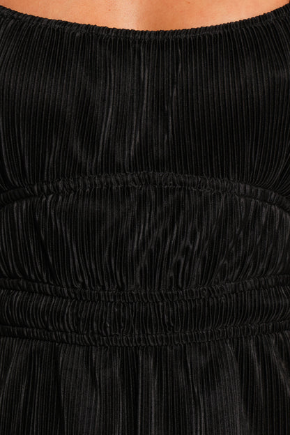 Ceppia Plisse Top Black