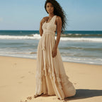 Boho Ruffle Tiered Summer Maxi Dress