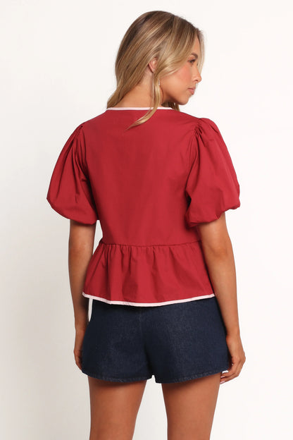 Ellien Top Red