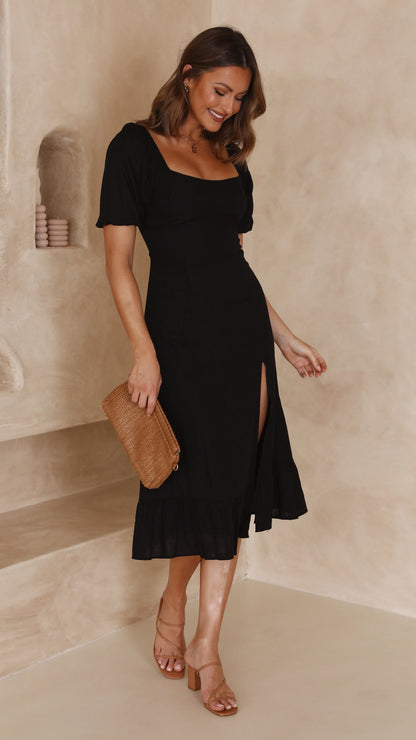 Dixie Midi Dress Black
